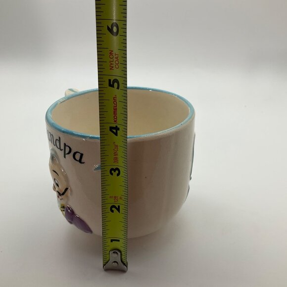 Vintage Ucagco Ceramics Made Japan Grandpa Coffee Mug Hand-Painted 1950's - Picture 8 of 9